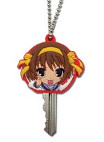 Melancholy of Haruhi Suzumiya PVC Keycap Keychain: HARUHI