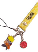 Naruto Cell Phone Strap with Charm: Naruto <font color=#FF0000><b>[Discontinued] - No longer available</b></font>
