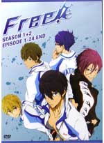 Free! - Iwatobi Swim Club DVD Complete Season 1 & 2 - Japanese Ver. (Anime)