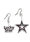Lucky Star Earrings: LUCKY STAR LOGO AND STAR