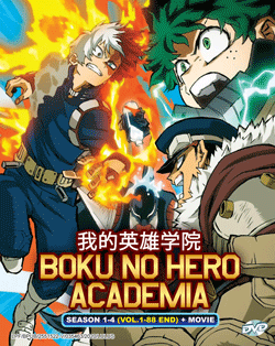 Boku No Hero Academia DVD Season 1-4 (Vol. 1-88 End) + Movie *ENGLISH DUB*