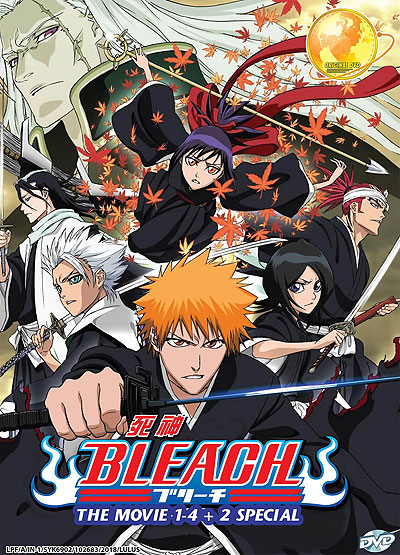 Bleach DVD Movies 1-4 + 2 Specials Collection (English, Cantonese