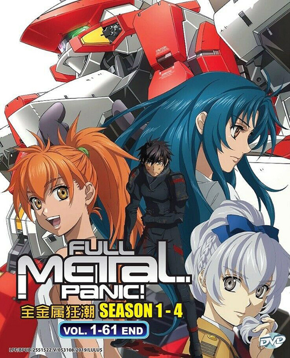 Full Metal Panic! Season 1-4: Vol. 1-61 End (English Dub)