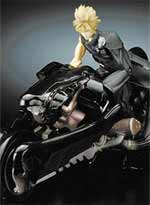 Final Fantasy VII Advent Children: Cloud Strife & Fenrir Motorcycle Deluxe Figure Set