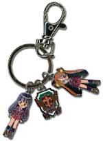 Negima Metal Charms Keychain: Asuna, Konoka, Logo