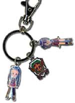 Negima Metal Charms Keychain: Yue & Nodoka