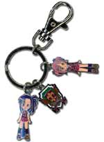 Negima Metal Charms Keychain: Setsuna, Makie, Logo