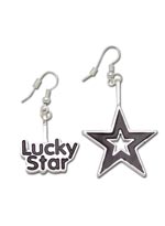 Lucky Star Earrings: LUCKY STAR LOGO AND STAR