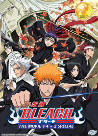 Bleach DVD Movies 1-4 + 2 Specials Collection (English, Cantonese, Japanese Ver) Anime
