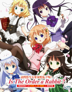 Is the Order a Rabbit? Season 1-3 (Vol. 1-36 End) + Movie - *English Subbed*