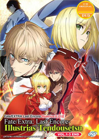 Fate/Extra: Last Encore - Irusterias Tendousetsu [Irusterias Ptolemaic Theory] DVD 1-3 (Japanese Ver) Anime