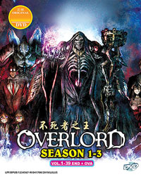 Overlord DVD Complete Season 1, 2, 3 + OVA (English Ver) Anime