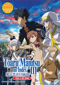 Toaru Majutsu no Index III [A Certain Magical Index III] DVD 1-26 - Anime (English Ver)