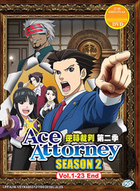 Ace Attorney Season 2 DVD 1-23 (English Ver) Anime