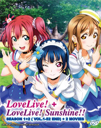 Love Live School Idol Project! DVD Season 1+2 Sunshine Season 1+2 + 2 Movies (Japanese Ver) Anime