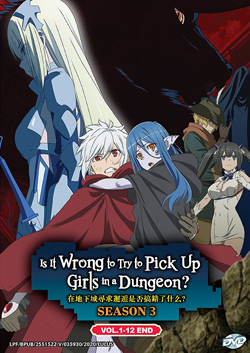 Is It Wrong to Try to Pick Up Girls in a Dungeon? Season 3 (Vol. 1-12 End) -*English Dubbed*
