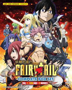 Fairy Tail Complete DVD BoxSet (Vol. 1-328 End) + 2 Movies - *English Dubbed*