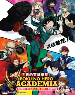 Boku no Hero Academia (My Hero Academia) Season 1-5 (Vol. 1-113 End) + 3 Movies - *English Dubbed*