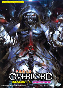 Overlord : Season 1-4 (Vol. 1-52 End) + OVA - *English Dubbed*
