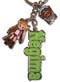 Negima Metal Charms Keychain: Asuna & Logo