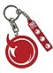 Hell Girl Keychain: 3D PVC Keychain: FIRE SYMBOL