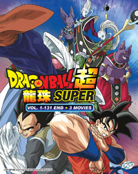 Dragon Ball Super DVD Complete 1-131 + 3 Movies Collection - (English, Cantonese Ver) - Japanese Anime